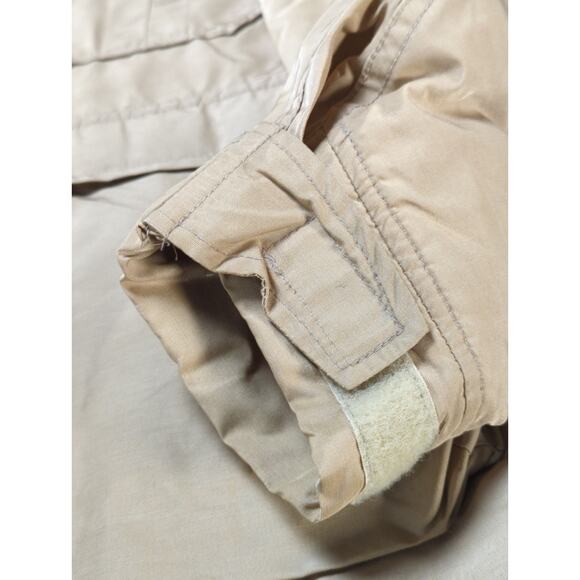 VTG LL Bean Mens M Tan Hooded Parka Jacket Field Coat Freeport Maine - Picture 10 of 16